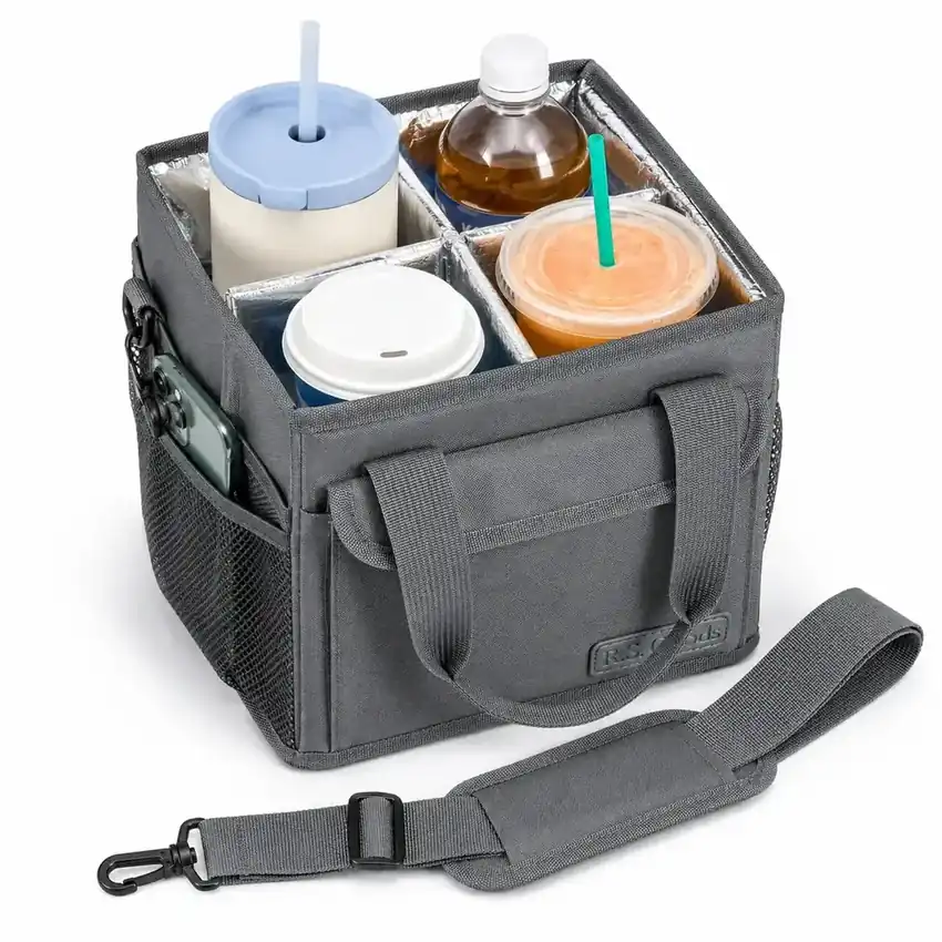 R.S. Goods 4-Cup Insulated Drink Carrier